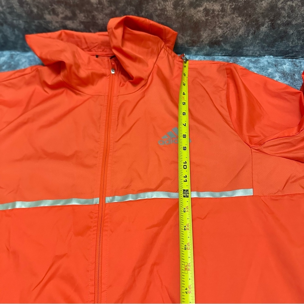 Adidas Men's Vibrant Orange Windbreaker - Picture 7 of 9